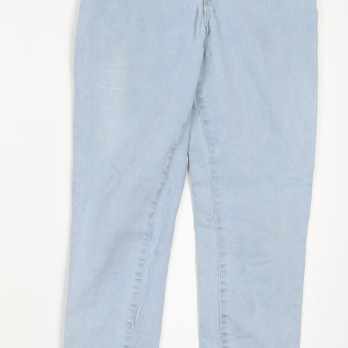 Denim Co. Womens Blue  Denim Straight Jeans Size 6 L25 in