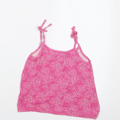 Matalan Girls Pink Geometric  Basic T-Shirt Size 4 Years