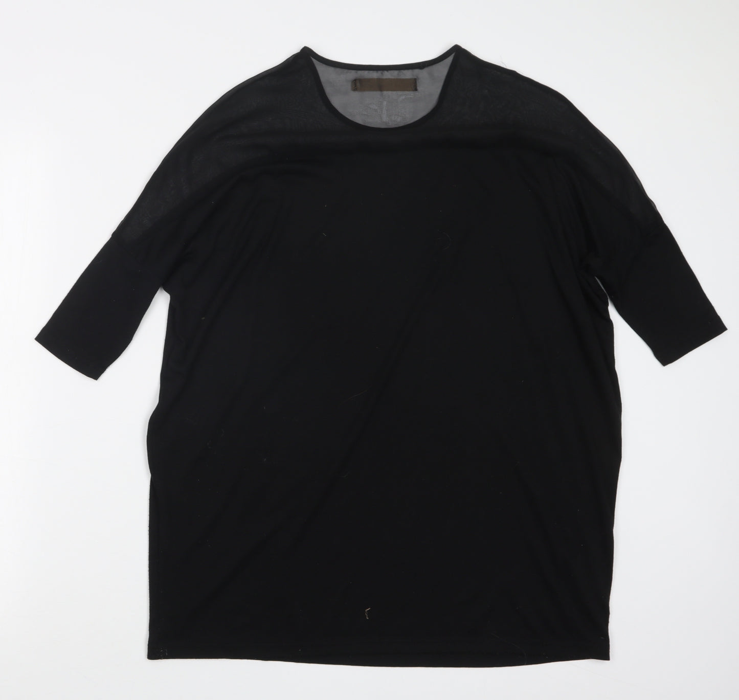 so central Womens Black   Basic T-Shirt Size XS
