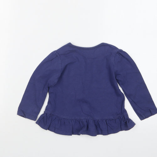Nutmeg Girls Blue   Basic T-Shirt Size 9-12 Months