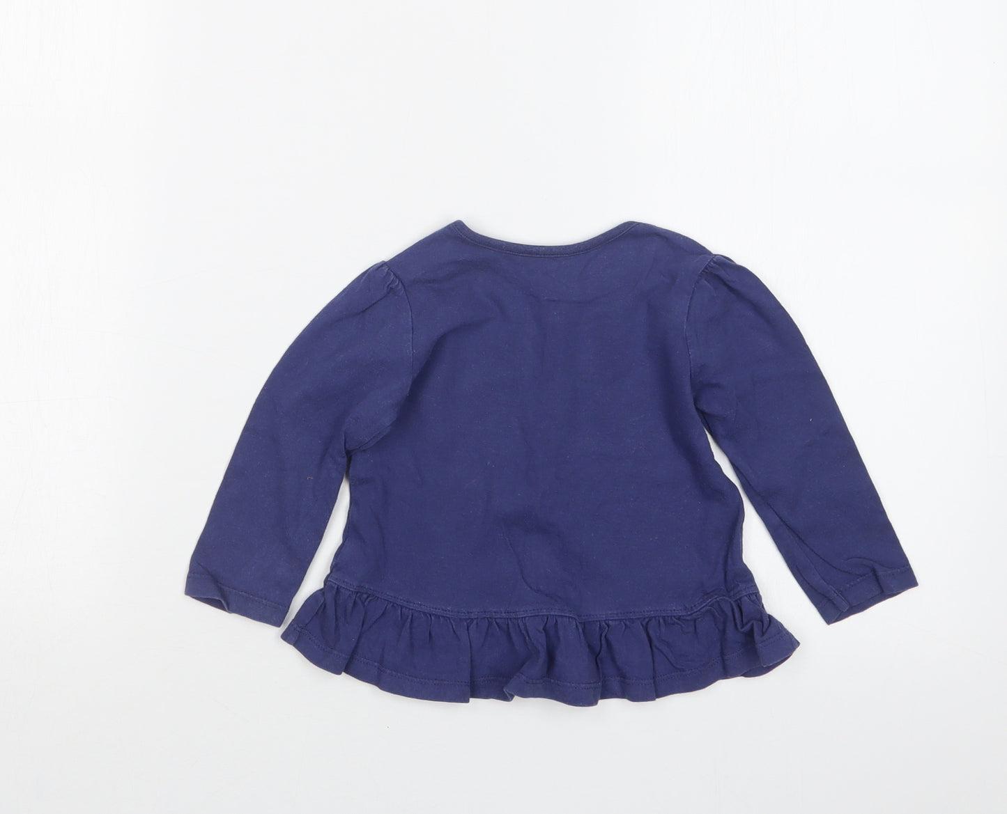 Nutmeg Girls Blue   Basic T-Shirt Size 9-12 Months