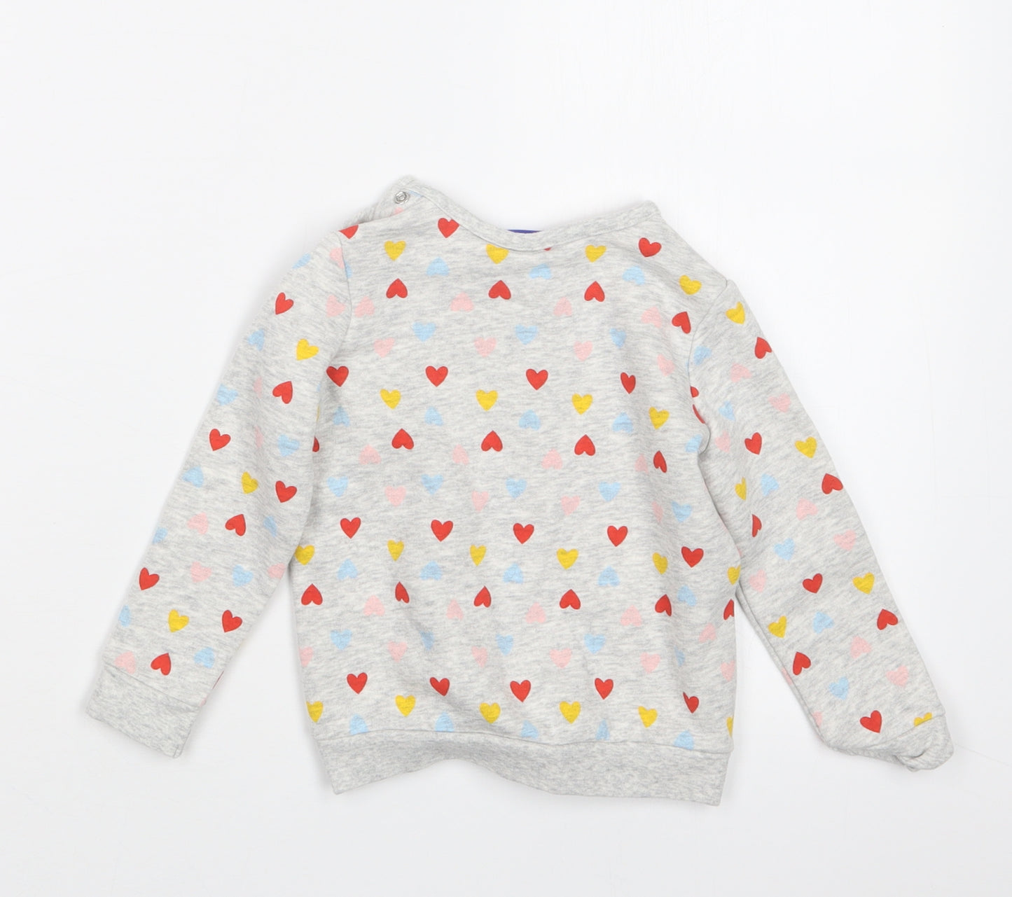 Lupilu Girls Grey Geometric  Pullover Jumper Size 9-12 Months
