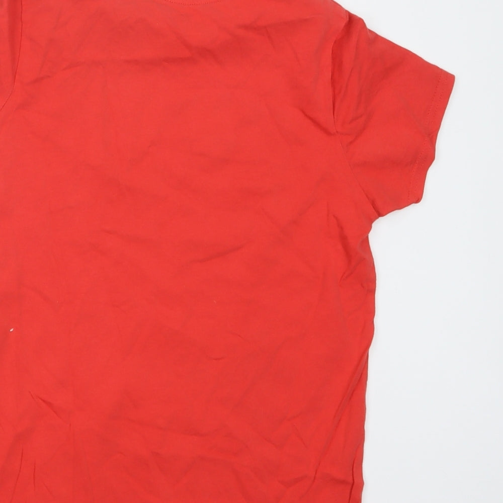 Primark Boys Red   Basic T-Shirt Size 10-11 Years
