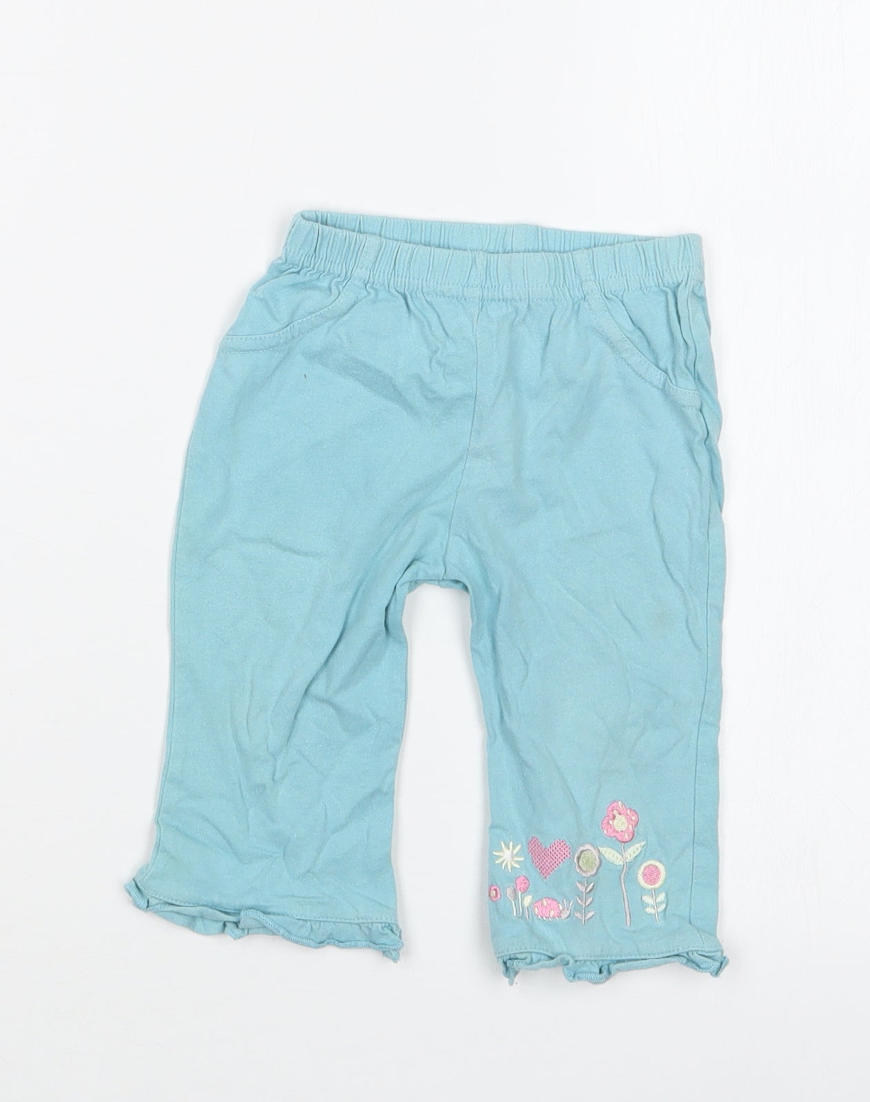 Cherokee Girls Blue   Capri Trousers Size 3-6 Months
