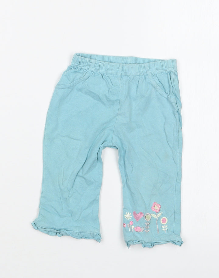 Cherokee Girls Blue   Capri Trousers Size 3-6 Months