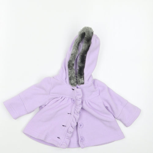George Girls Purple   Jacket  Size 3-6 Months
