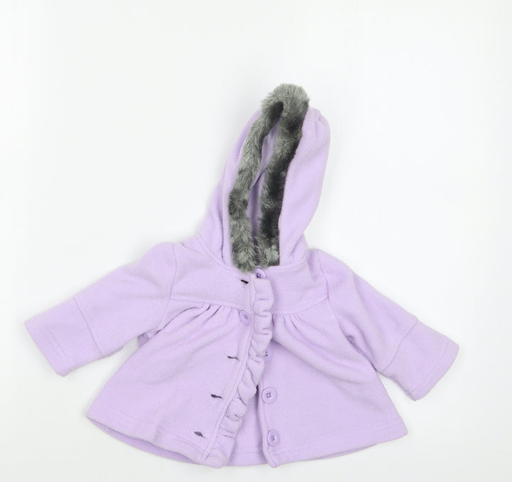 George Girls Purple Jacket Size 3-6 Months