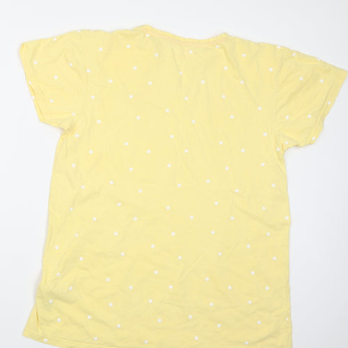 Primark Womens Yellow Geometric  Top Pyjama Top Size 10