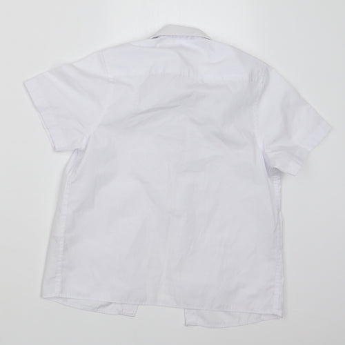 Marks and Spencer Boys White   Basic Button-Up Size 5-6 Years