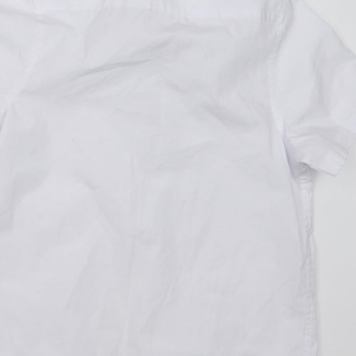 Marks and Spencer Boys White   Basic Button-Up Size 5-6 Years