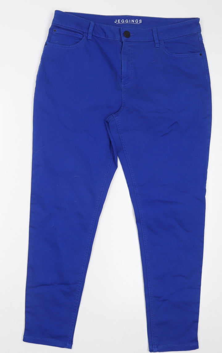 Preworn Womens Blue  Denim Jegging Jeans Size 33 in L26 in