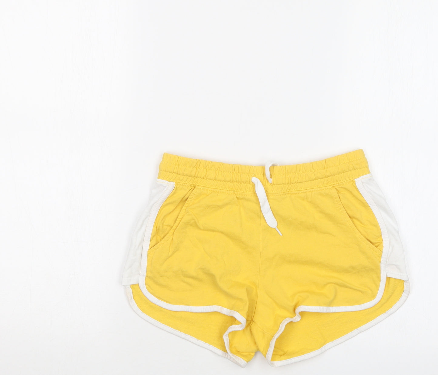 H&M Womens Yellow   Hot Pants Shorts Size 25 in