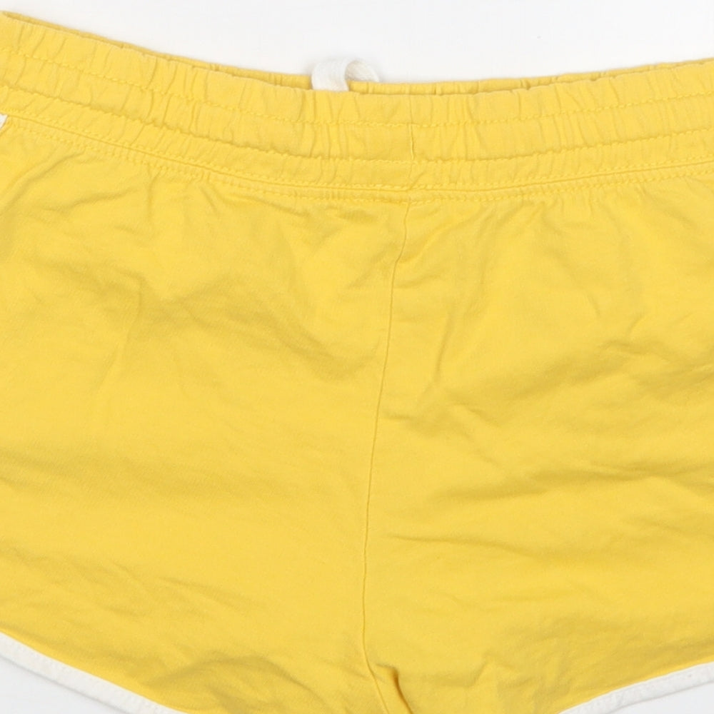 H&M Womens Yellow   Hot Pants Shorts Size 25 in
