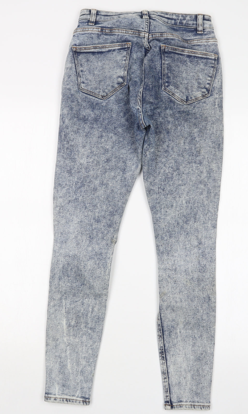 Denim Co. Womens Blue  Denim Straight Jeans Size 10 L27 in