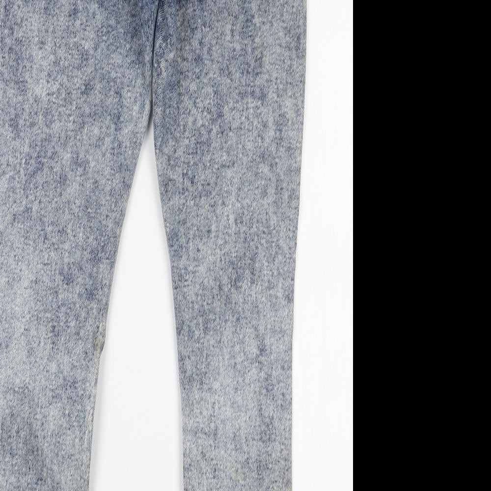 Denim Co. Womens Blue  Denim Straight Jeans Size 10 L27 in