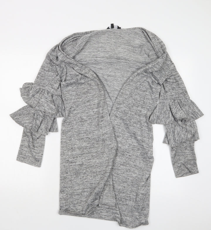 New Look Womens Grey  Knit Cardigan Jumper Size S