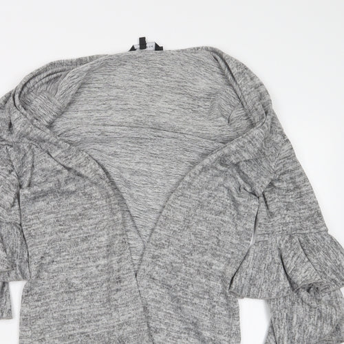 New Look Womens Grey  Knit Cardigan Jumper Size S