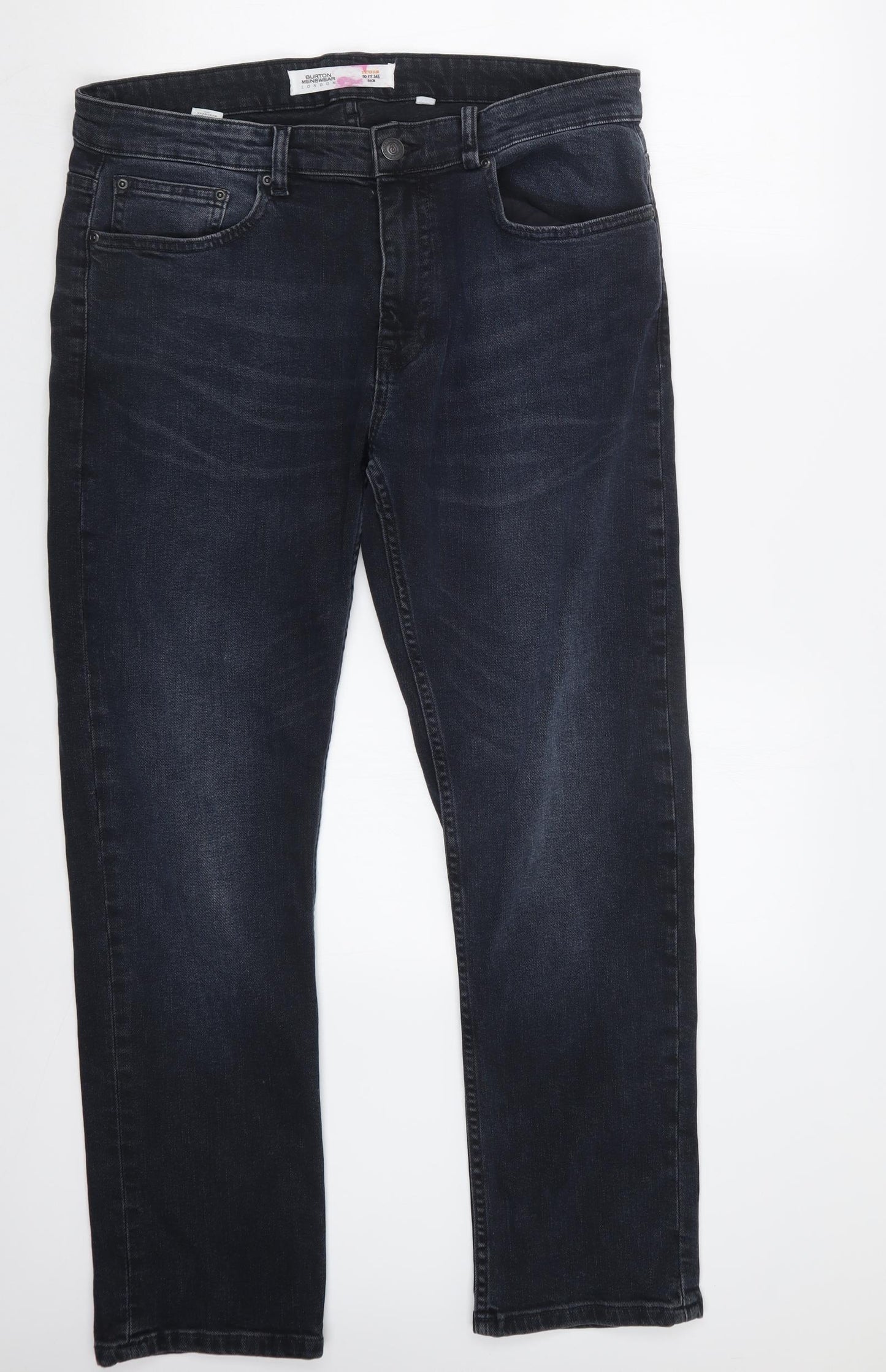 Burton Mens Blue  Denim Straight Jeans Size 35 in L29 in