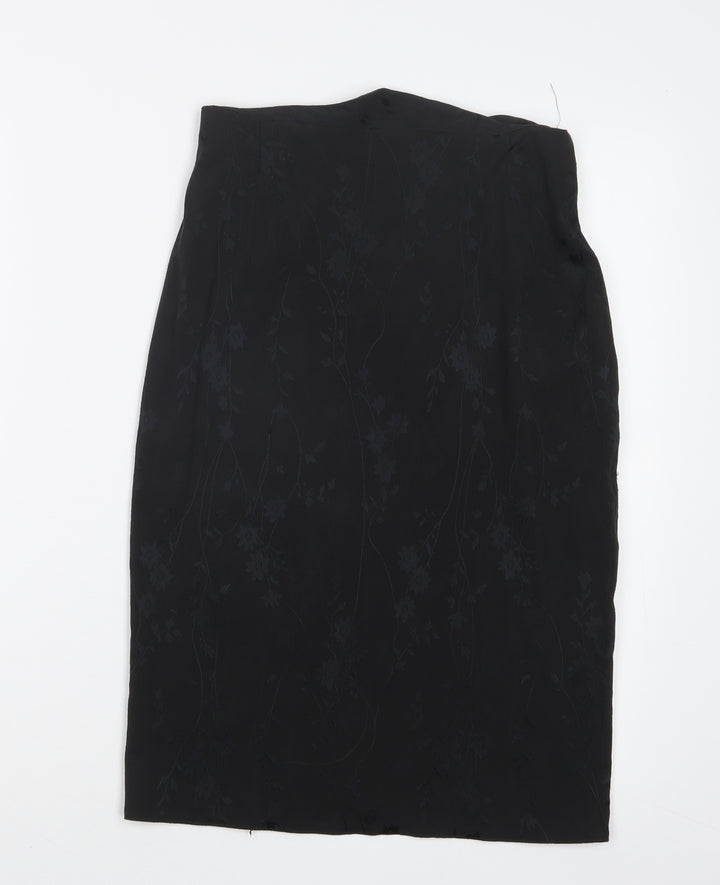 Preworn Womens Black   Straight & Pencil Skirt Size 12
