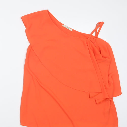 George Womens Orange   Basic Blouse Size 12