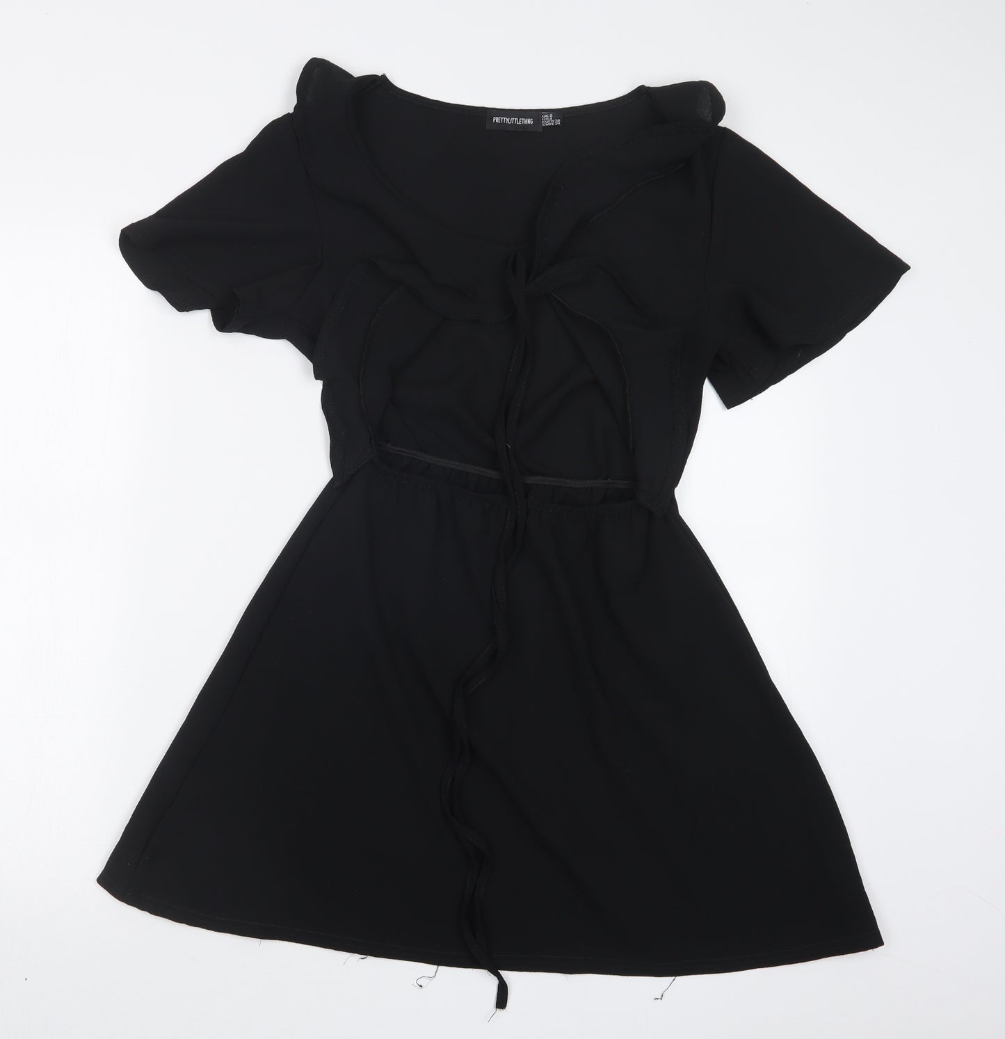 PRETTYLITTLETHING Womens Black   Mini  Size 8