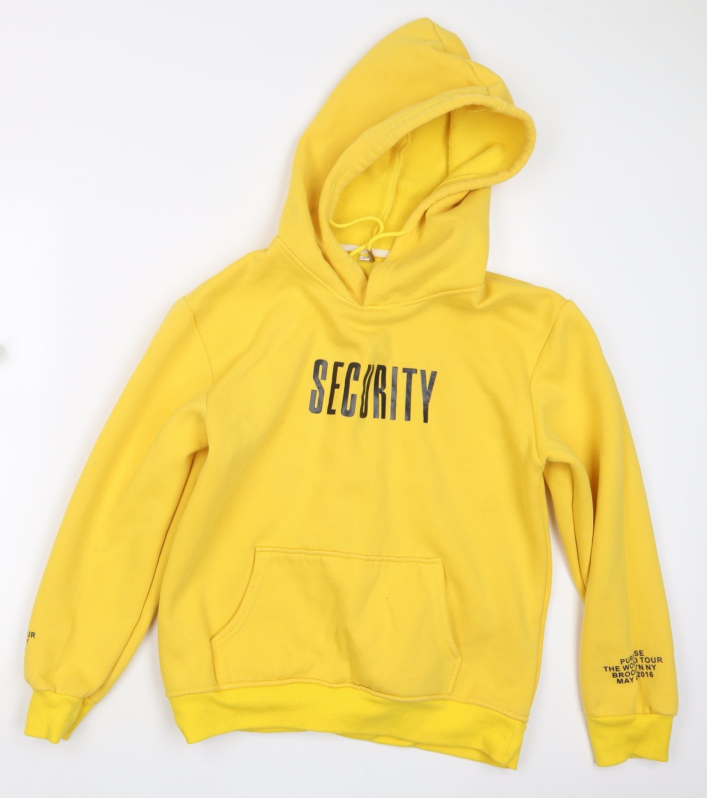 Preworn Womens Yellow   Pullover Hoodie Size L