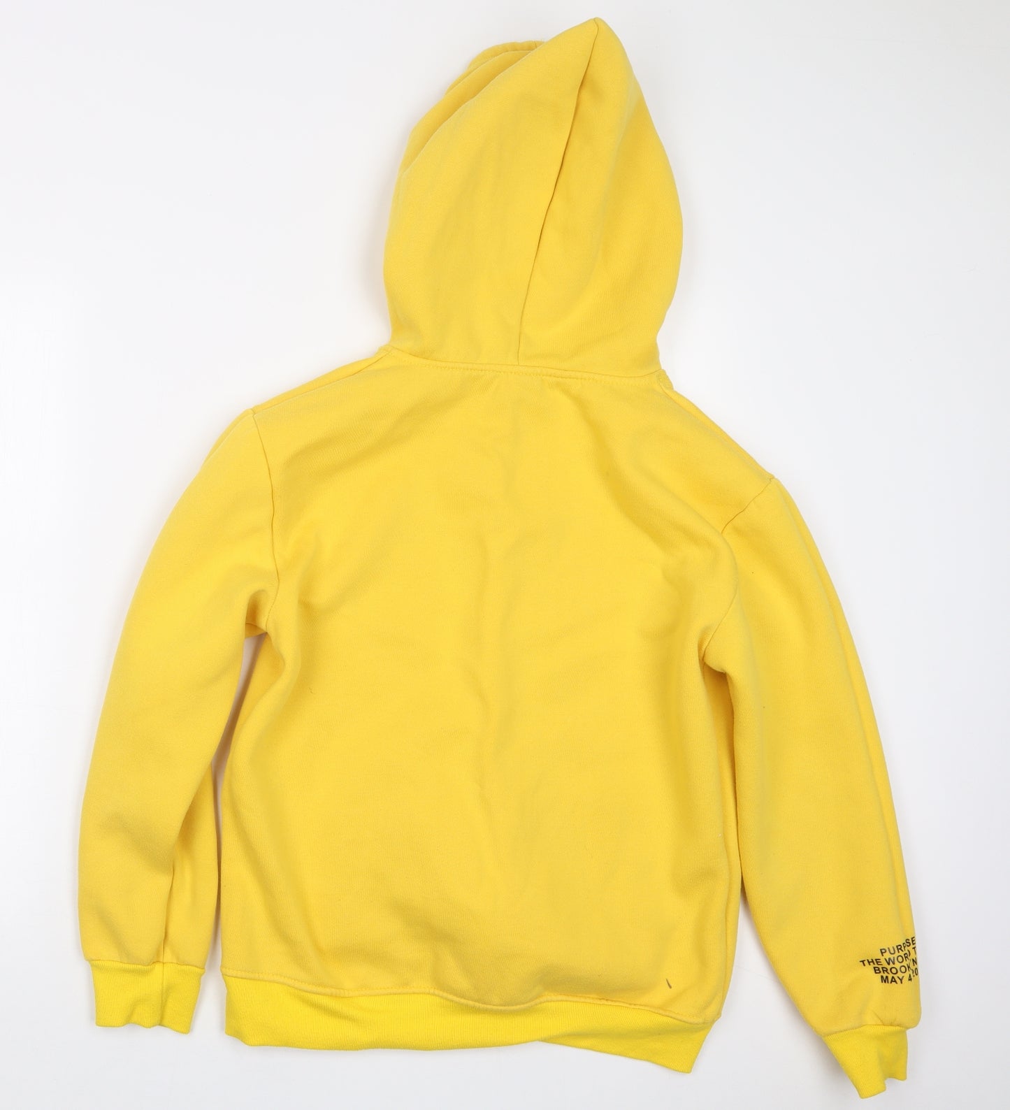 Preworn Womens Yellow   Pullover Hoodie Size L