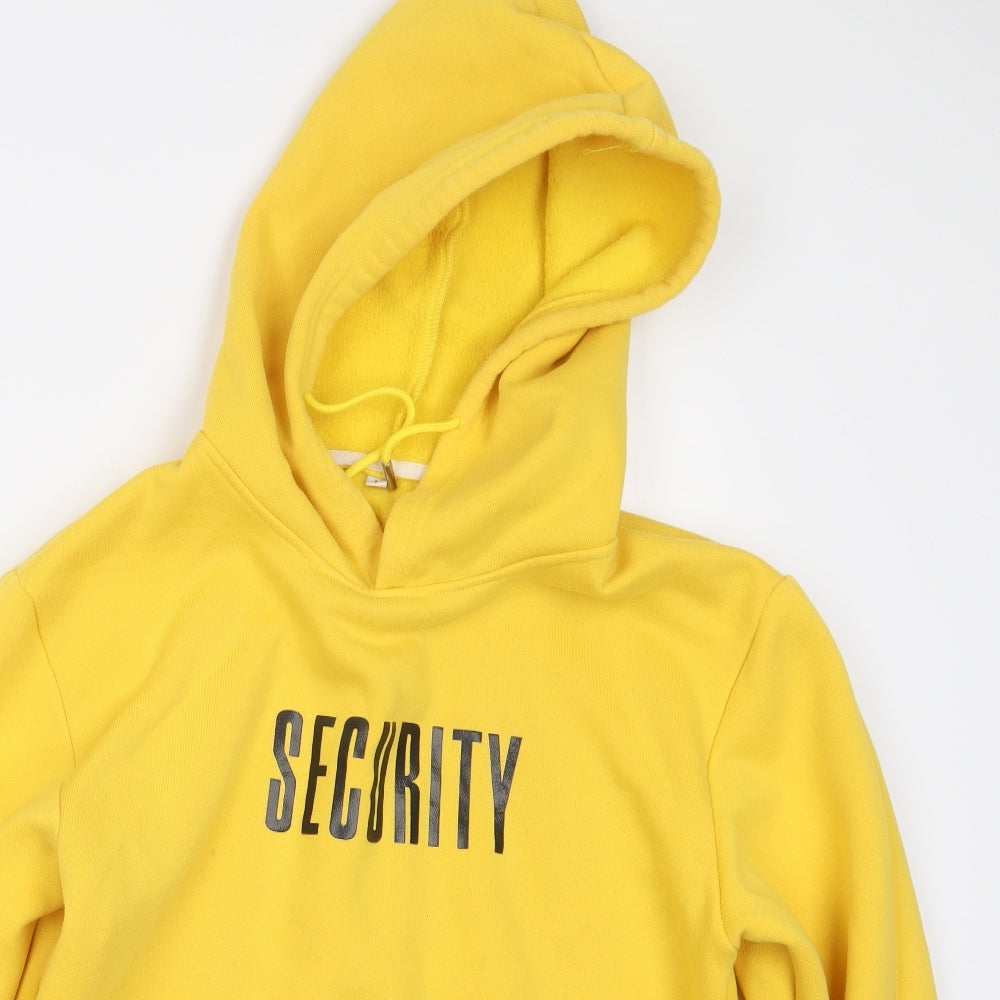 Preworn Womens Yellow   Pullover Hoodie Size L