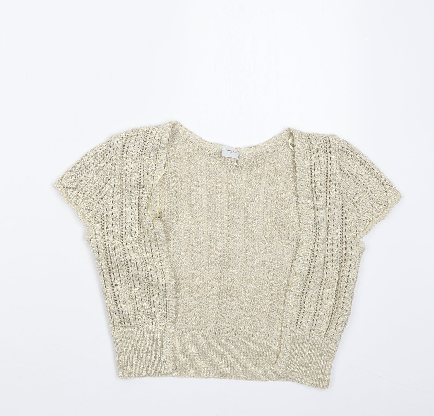 New Look Womens Beige  Knit Cardigan Jumper Size 10