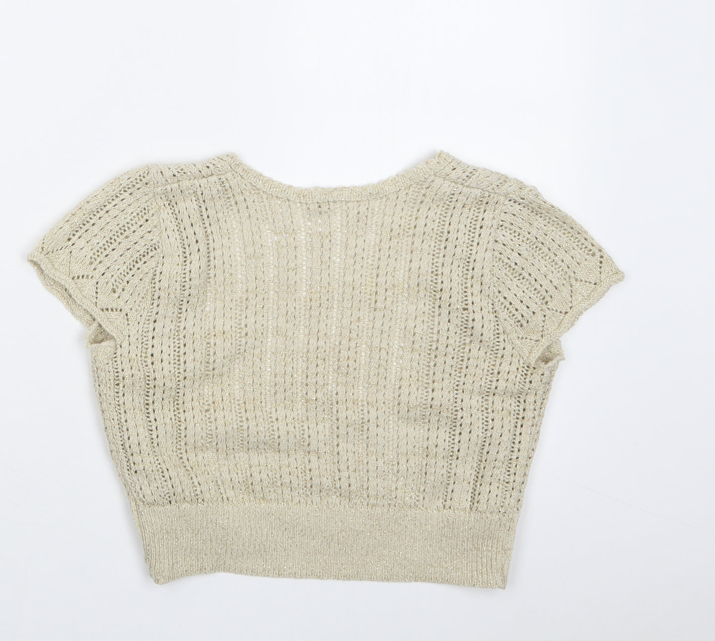 New Look Womens Beige  Knit Cardigan Jumper Size 10