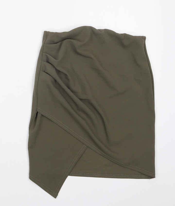 Nasty Gal Womens Green   Straight & Pencil Skirt Size 10