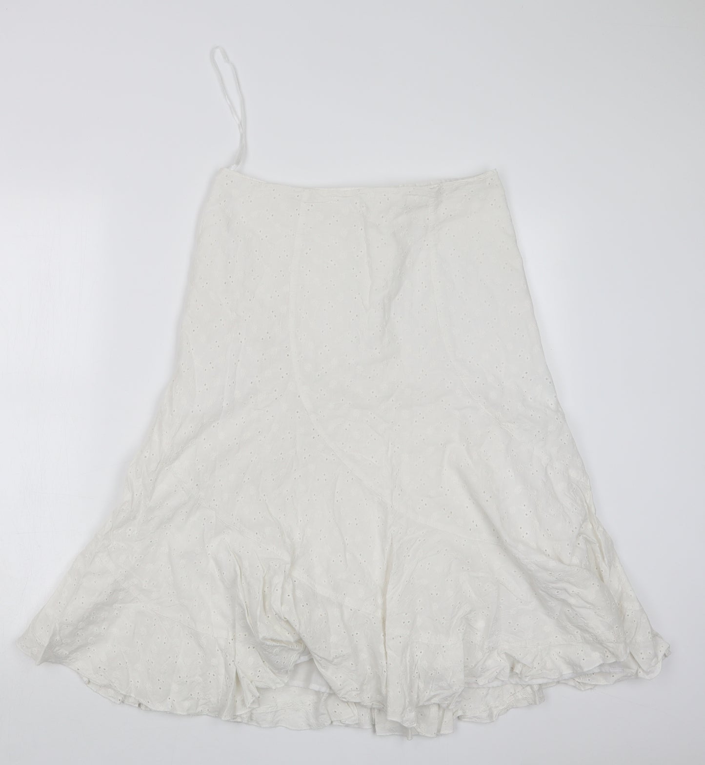 New Look Womens White   A-Line Skirt Size 8