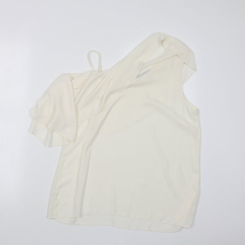 George Womens Ivory   Basic Blouse Size 12