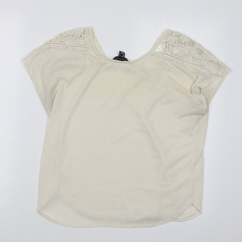 Atmosphere Womens Beige   Basic T-Shirt Size 10