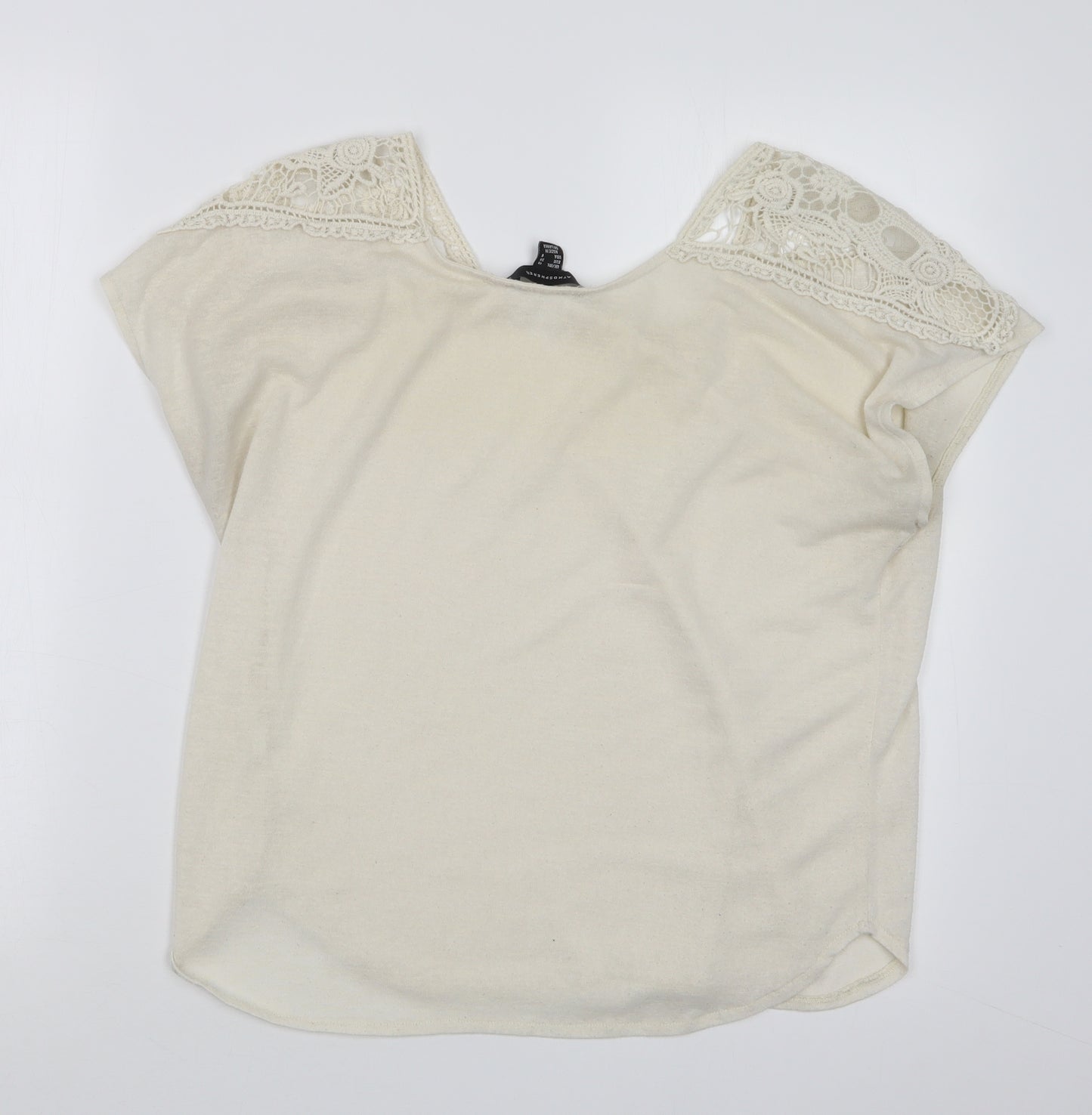 Atmosphere Womens Beige   Basic T-Shirt Size 10