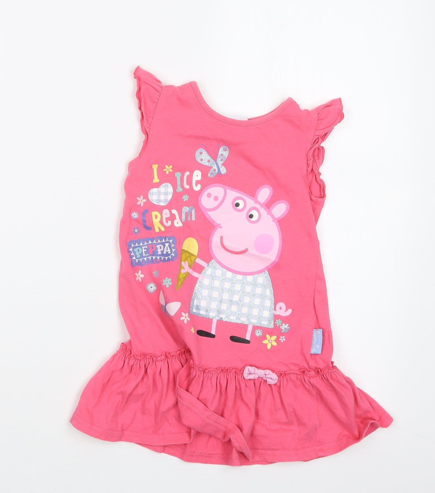 Peppa Pig Girls Pink   Basic T-Shirt Size 18-24 Months  - Peppa Pig