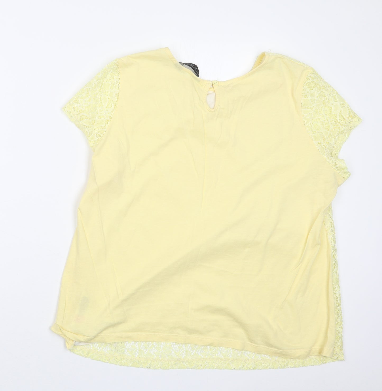 Dorothy Perkins Womens Yellow   Basic Blouse Size 18