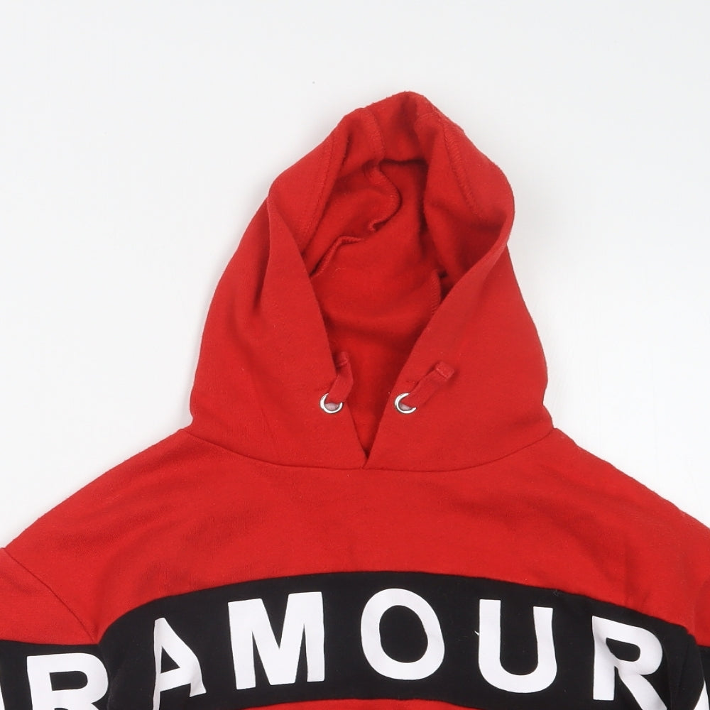 Primark Girls Red   Pullover Hoodie Size 9-10 Years
