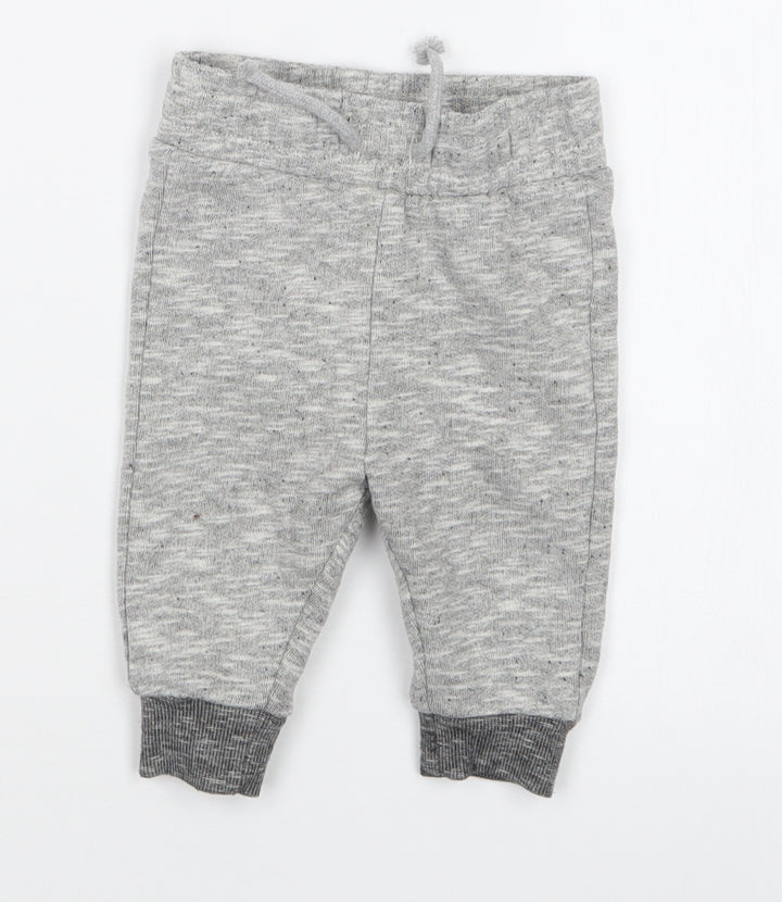 Nutmeg Boys Grey   Jogger Trousers Size 3-6 Months