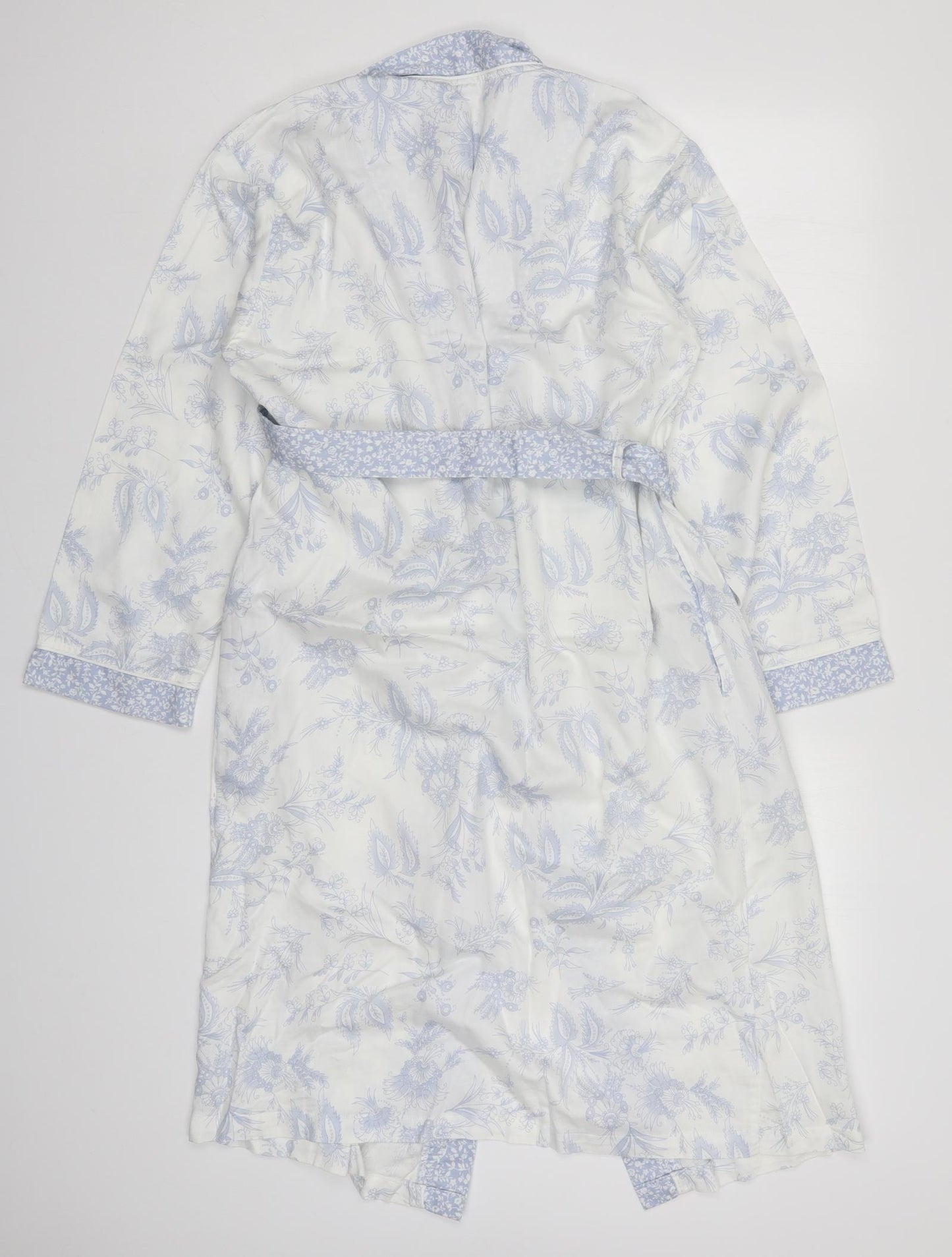 Per Una Womens White Floral  Kimono Robe Size S