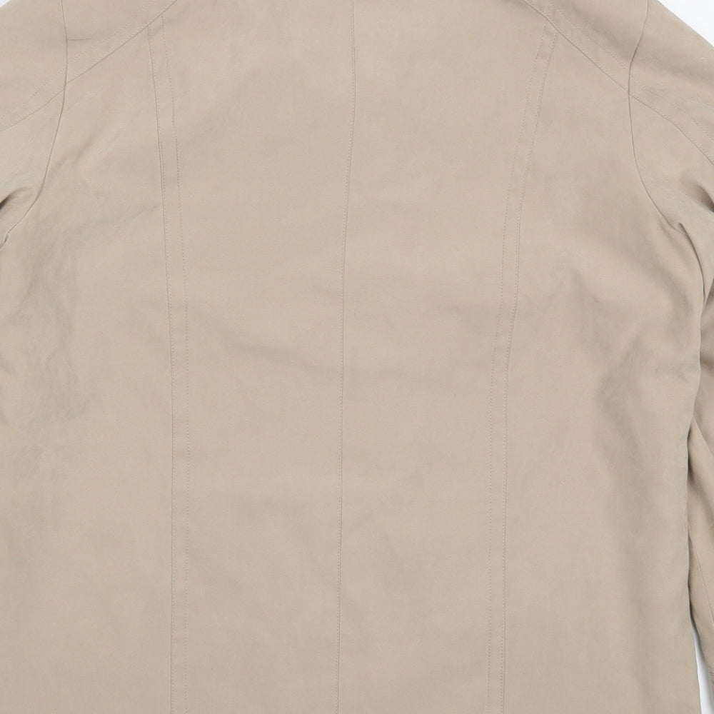 Eliza Grey Womens Beige   Jacket  Size 12