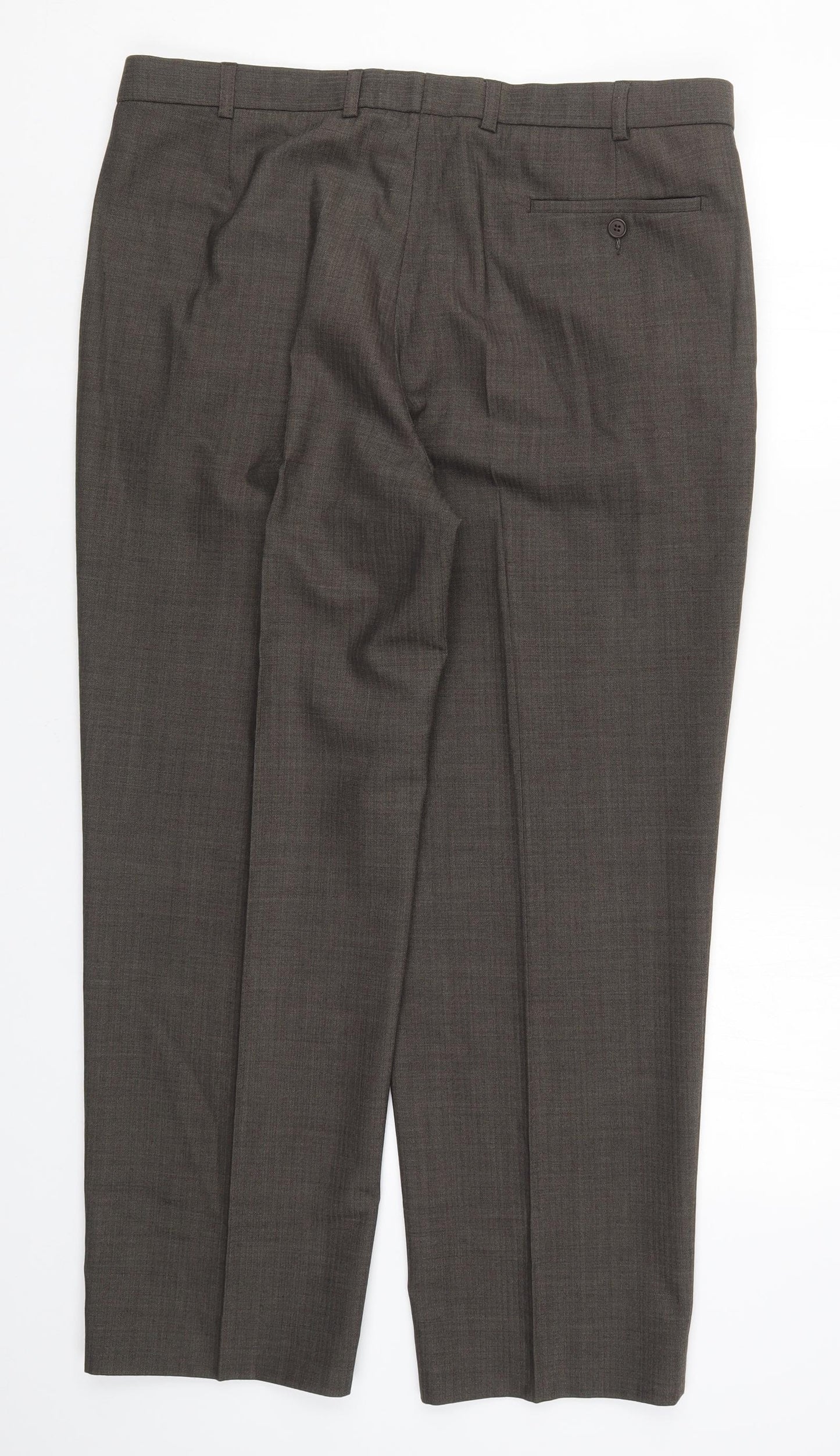 Marks and Spencer Mens Brown   Trousers  Size 38 L29 in