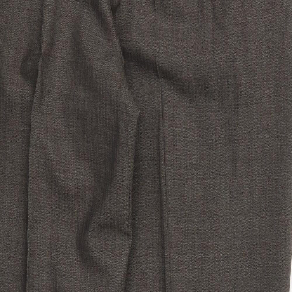 Marks and Spencer Mens Brown   Trousers  Size 38 L29 in