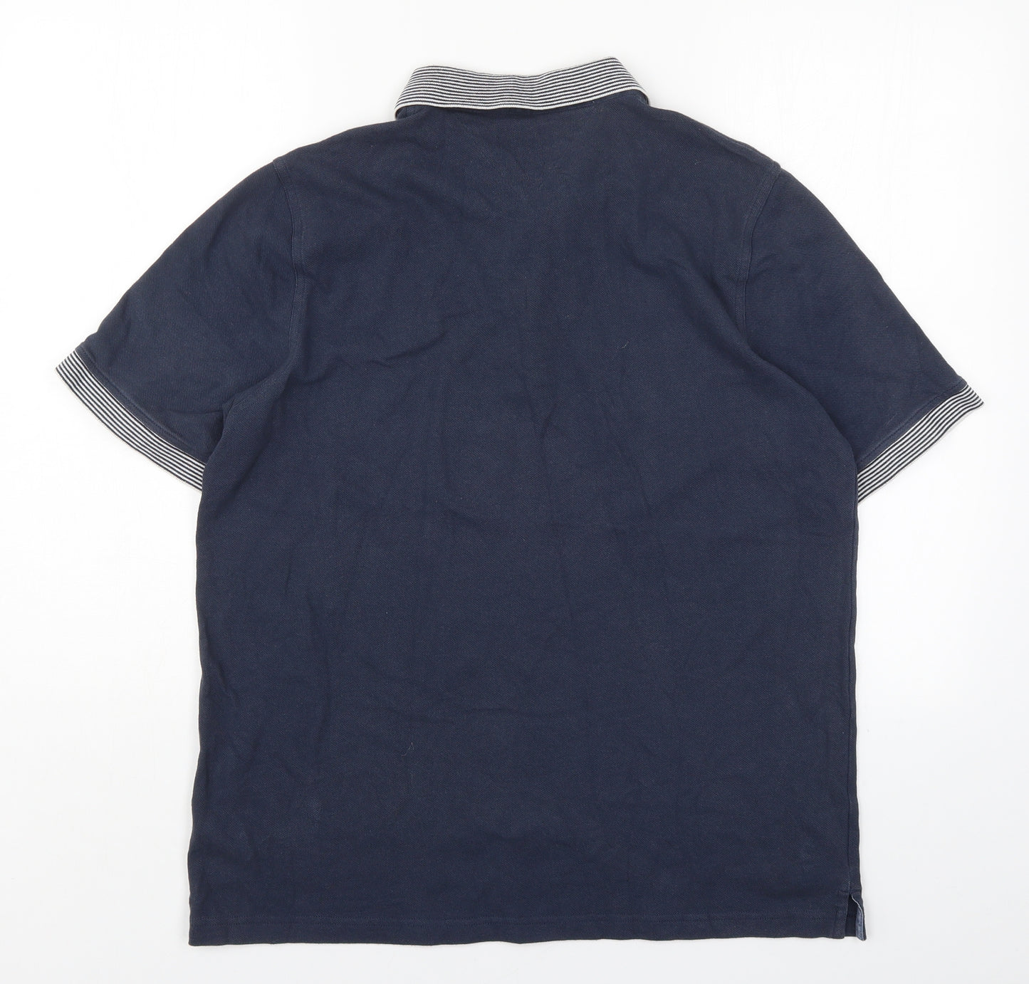 Lincoln Mens Blue    Polo Size L