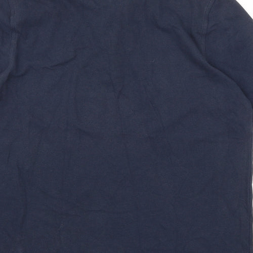 Lincoln Mens Blue    Polo Size L