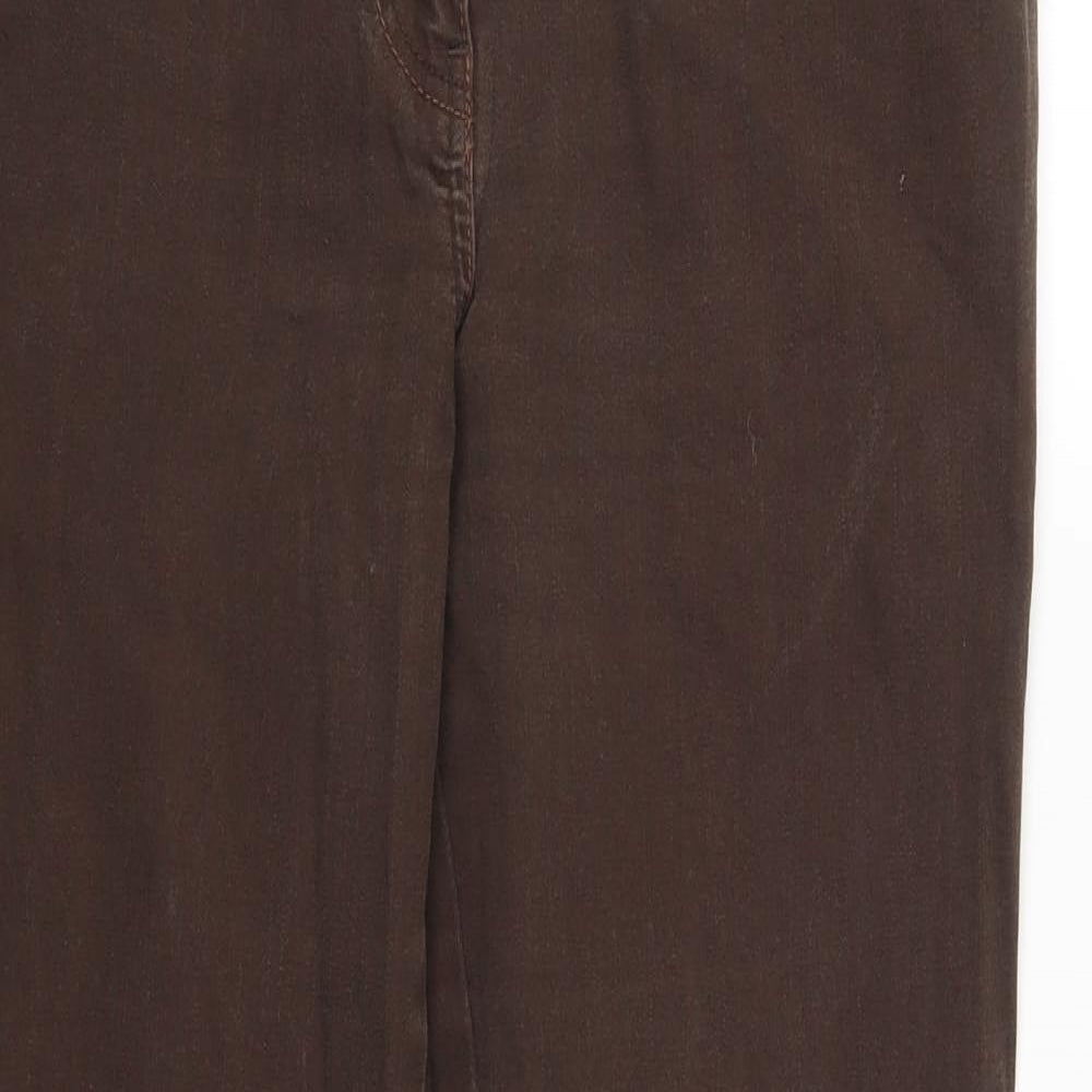 Papaya Womens Brown  Denim Bootcut Jeans Size 12 L28.5 in
