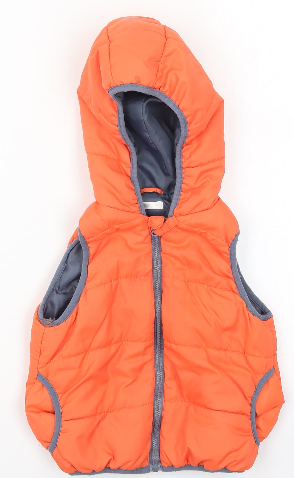 Pep&Co Boys Orange   Gilet Coat Size 18 Months
