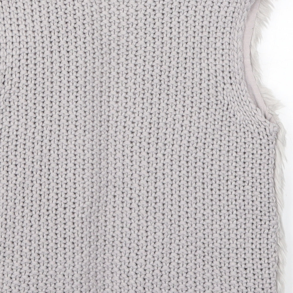 Primark Girls Grey  Knit Cardigan Jumper Size 3-4 Years
