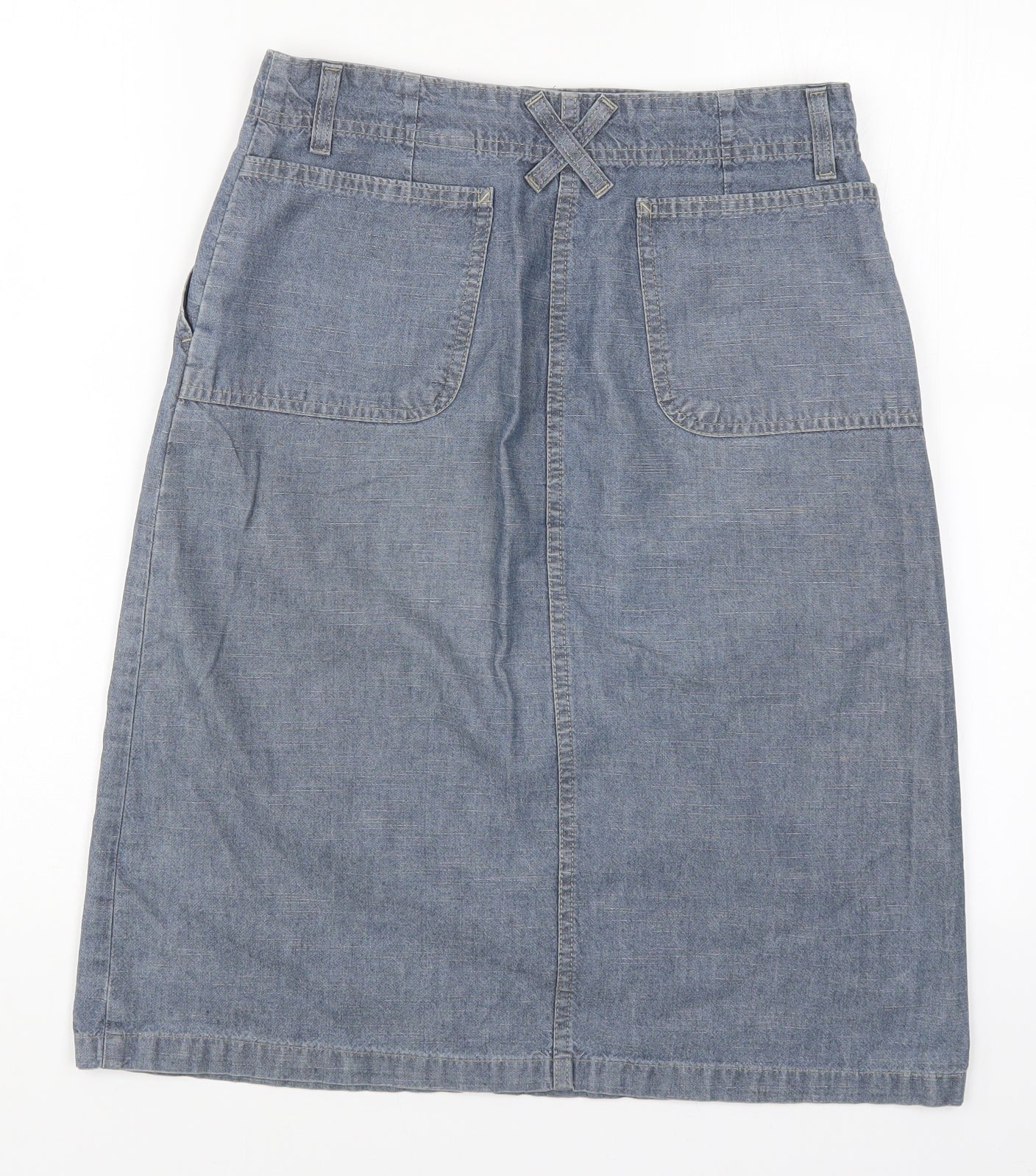 NEXT Womens Blue  Denim A-Line Skirt Size 8