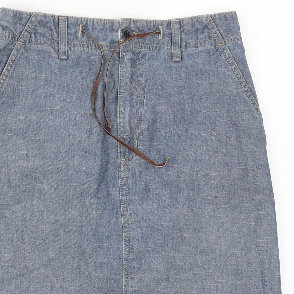 NEXT Womens Blue  Denim A-Line Skirt Size 8